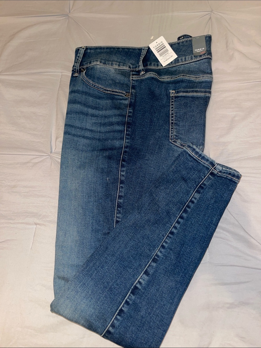 torrid JEGGING Skinny Super Soft High Rise Blue Grotto